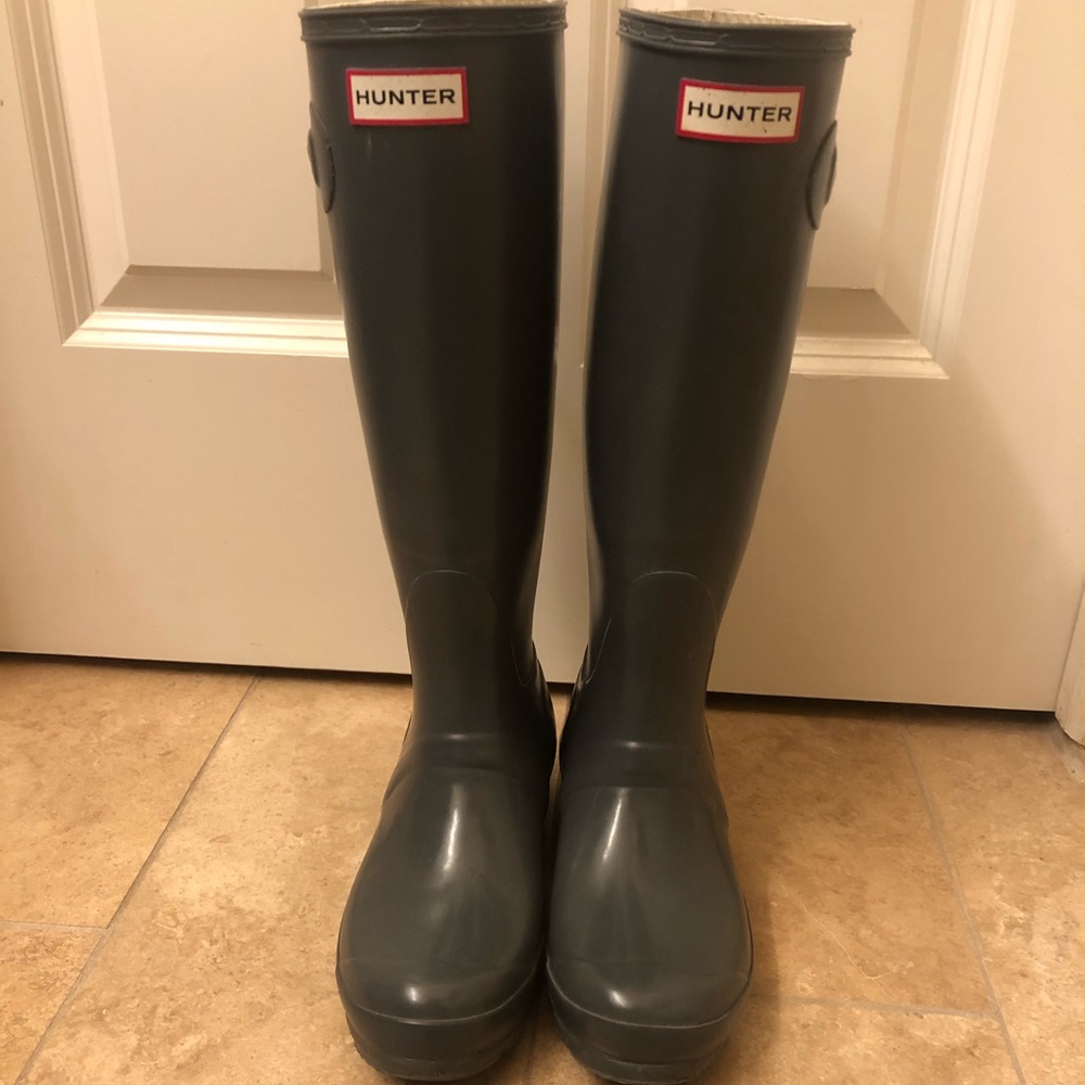 Gray Hunter boots